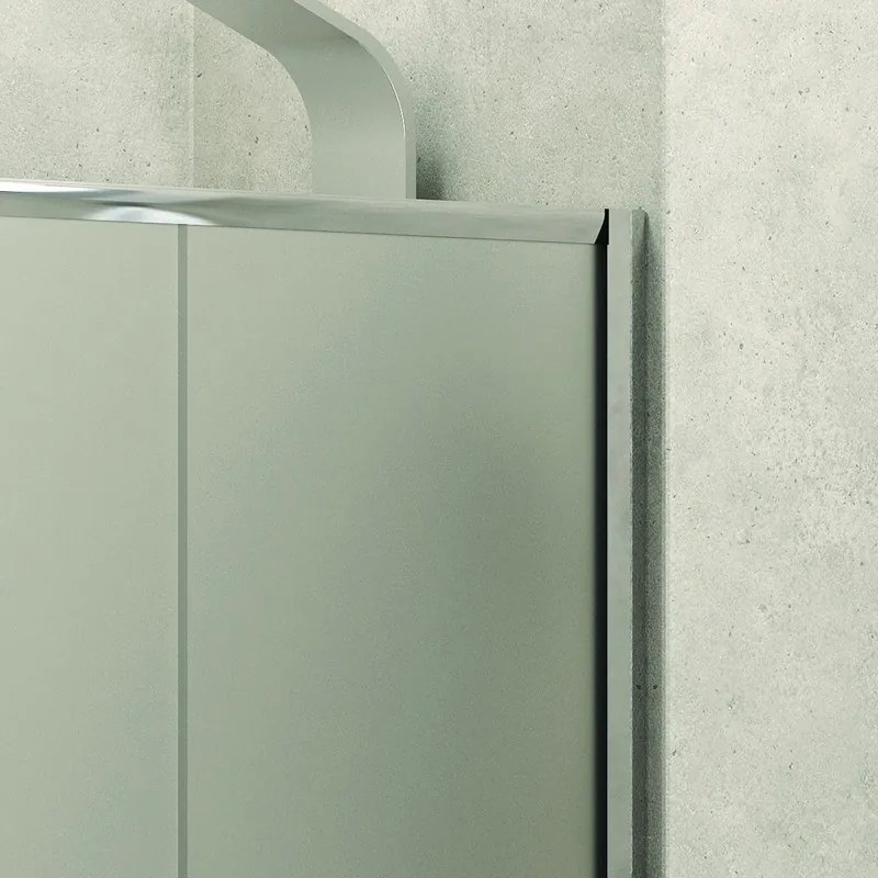 Porta doccia nicchia 100cm vetro satinato anticalcare KF5000 - KAMALU