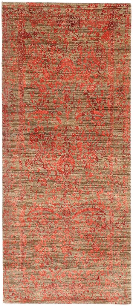 Loribaft Tappeto 90x200 (Indian) Annodato A Mano