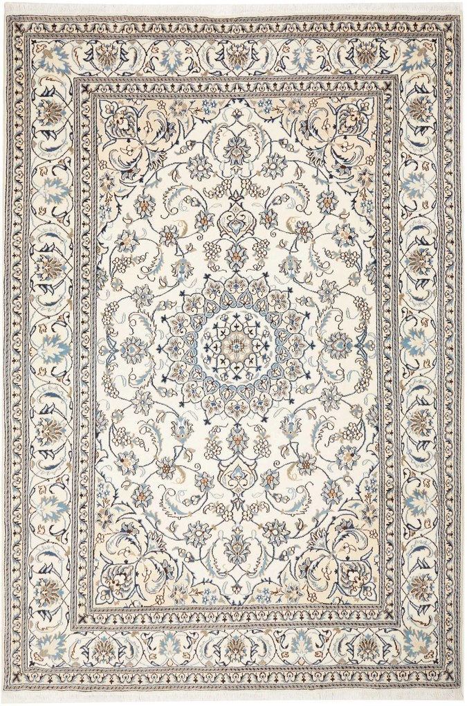 Nain Tappeto persiano 210 x 300 Beige (Iran) Annodato A Mano