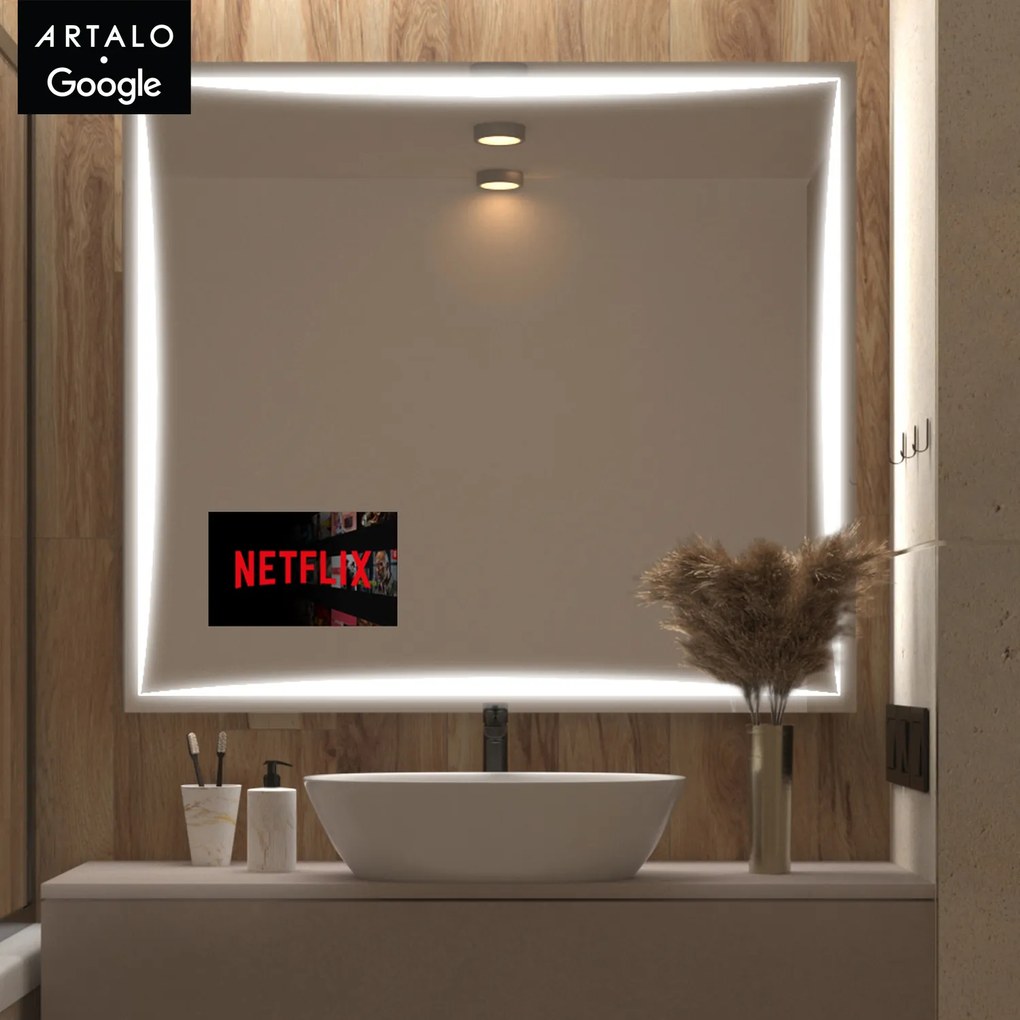 SMART specchio con luminazione M5 premium + SmartScreen with Google TV