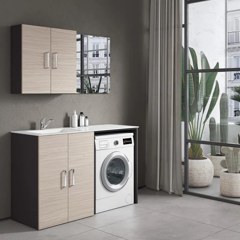 Mobile lavanderia Desi in abs olmo rousseau P 51.5 x L 140 x H 200 cm