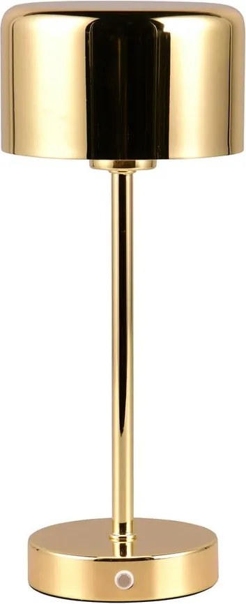 Lampada da tavolo a LED dimmerabile in oro (altezza 30 cm) Jeff - Reality