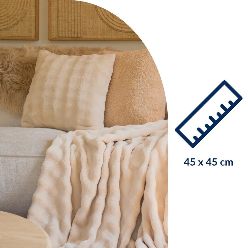 Cuscino decorativo in micropile 45x45 cm Wave – Tiseco Home Studio