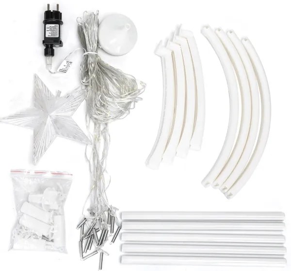 Aigostar - Decorazione natalizia LED da esterno LED/3,6W/230V 180 cm IP44 bianco freddo