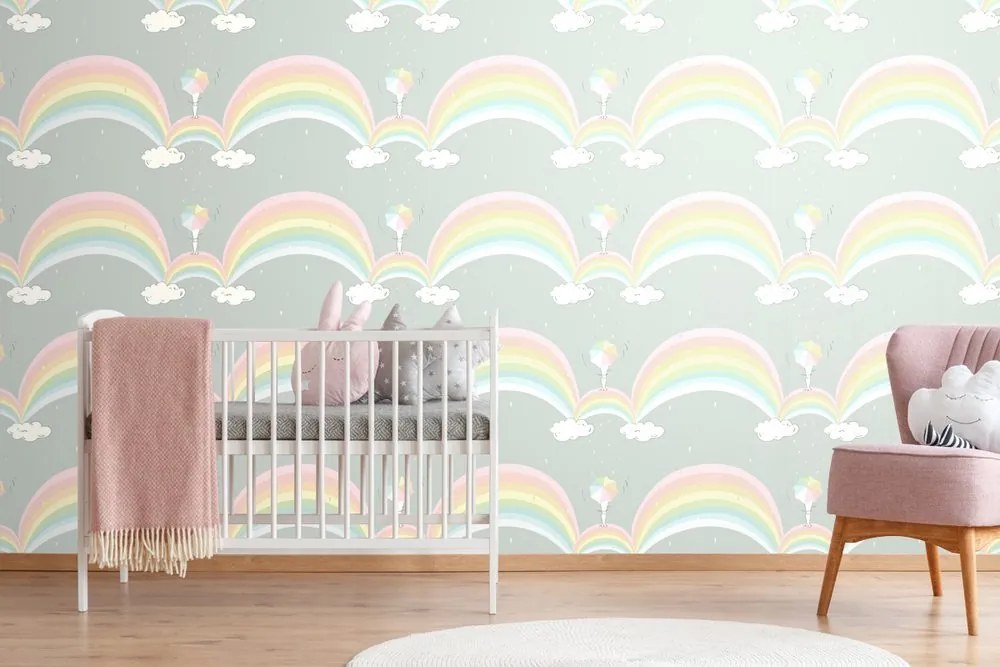 Carta da parati – Pioggia arcobaleno