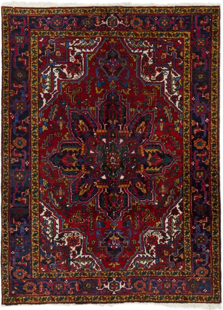 Heriz Tappeto 190x140 (Iran) Annodato A Mano