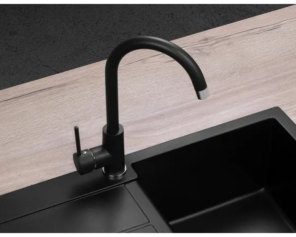 Concept BDG3334BC - Miscelatore per lavello 33,5 cm granito/nero