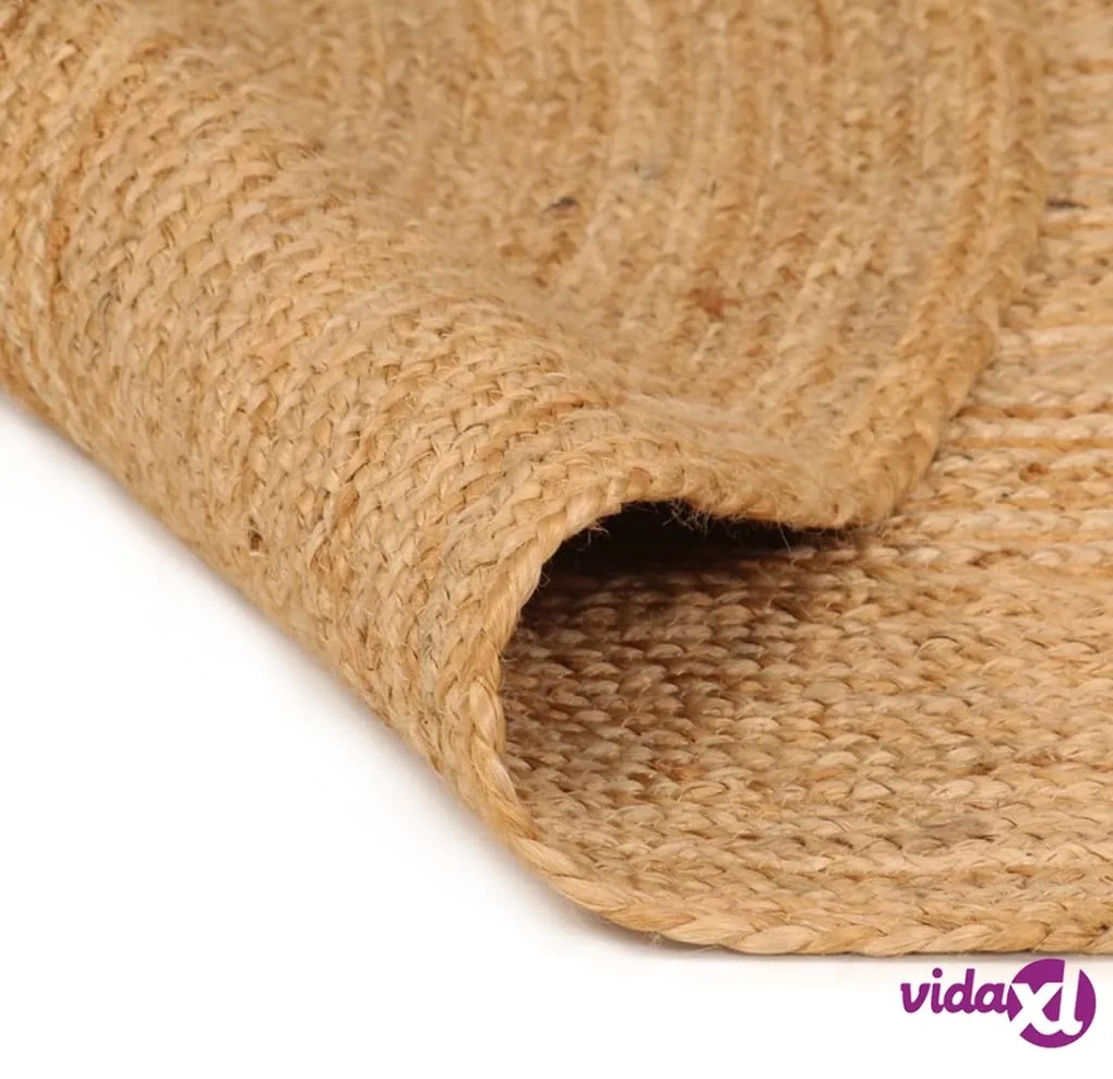 vidaXL Tappeto in Juta Intrecciata 180 cm Rotondo