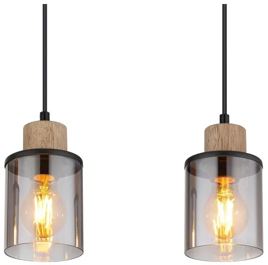 Globo 15707-3H - Lampadario a sospensione con filo REID 3xE27/15W/230V