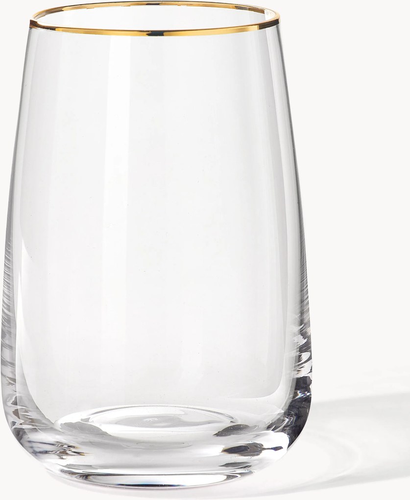 Set di 4 bicchieri da long drink in vetro soffiato Ellery
