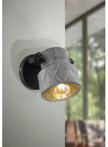 Eglo 39868 - Lampada da parete HILCOTT 1xE27/40W/230V