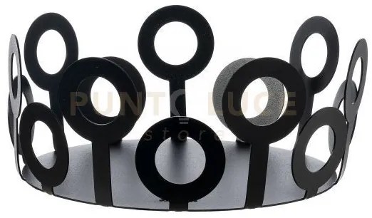Centrotavola piccolo bollicine nero