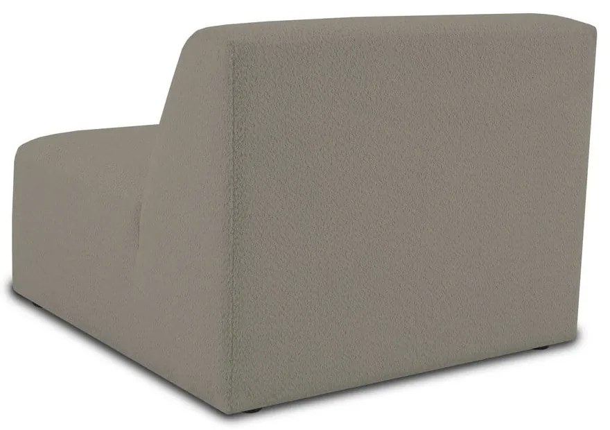 Modulo divano marrone chiaro in tessuto bouclé (parte centrale) Roxy - Scandic