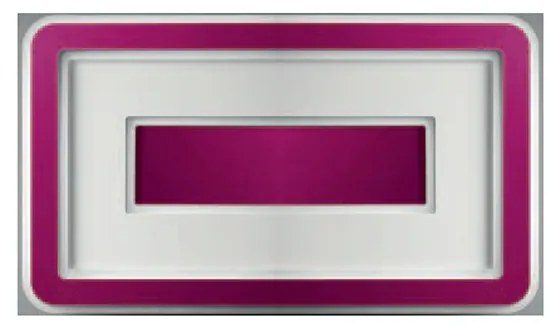 Plafoniera Contemporanea Halò Metallo Magenta Led 45W