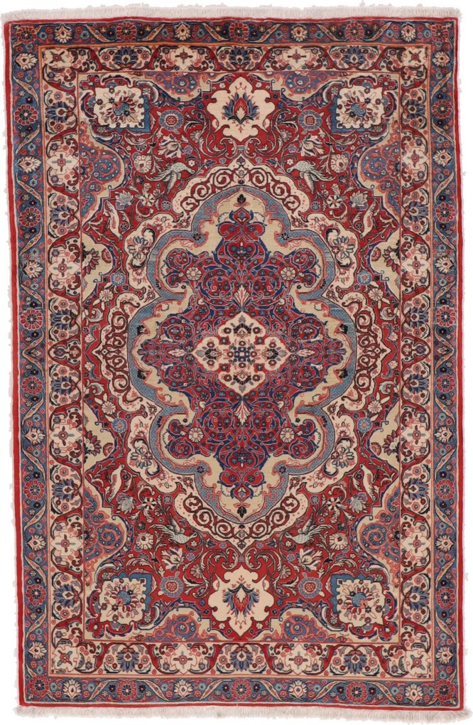 Sarouk Tappeto 210x140 (Iran) Annodato A Mano