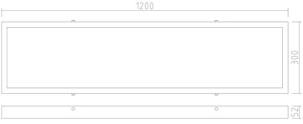 APLED - Pannello a plafone LED LONG LED/40W/230V 4000K 120x30cm IP41 bianco