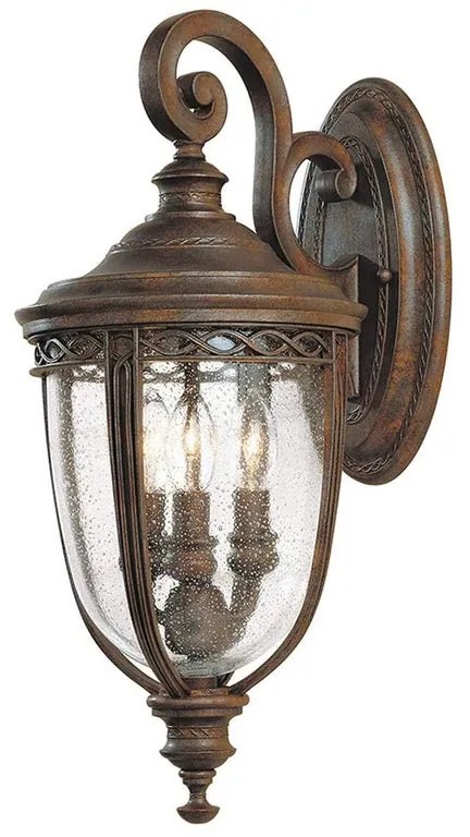 Applique classico chic da esterno FE-EB2-M-BRB bronzo IP44 3X E14 ELSTEAD
