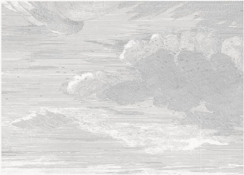 Carta da parati in tessuto non tessuto Engraved Clouds