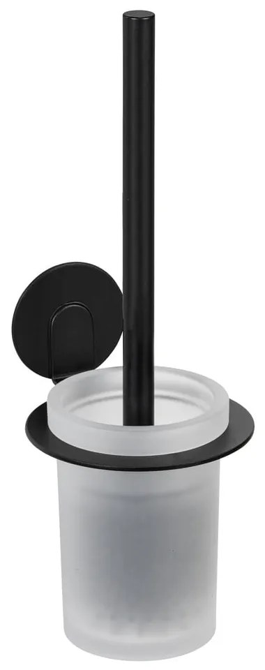 Scopino in vetro autoportante nero opaco Bivio - Wenko