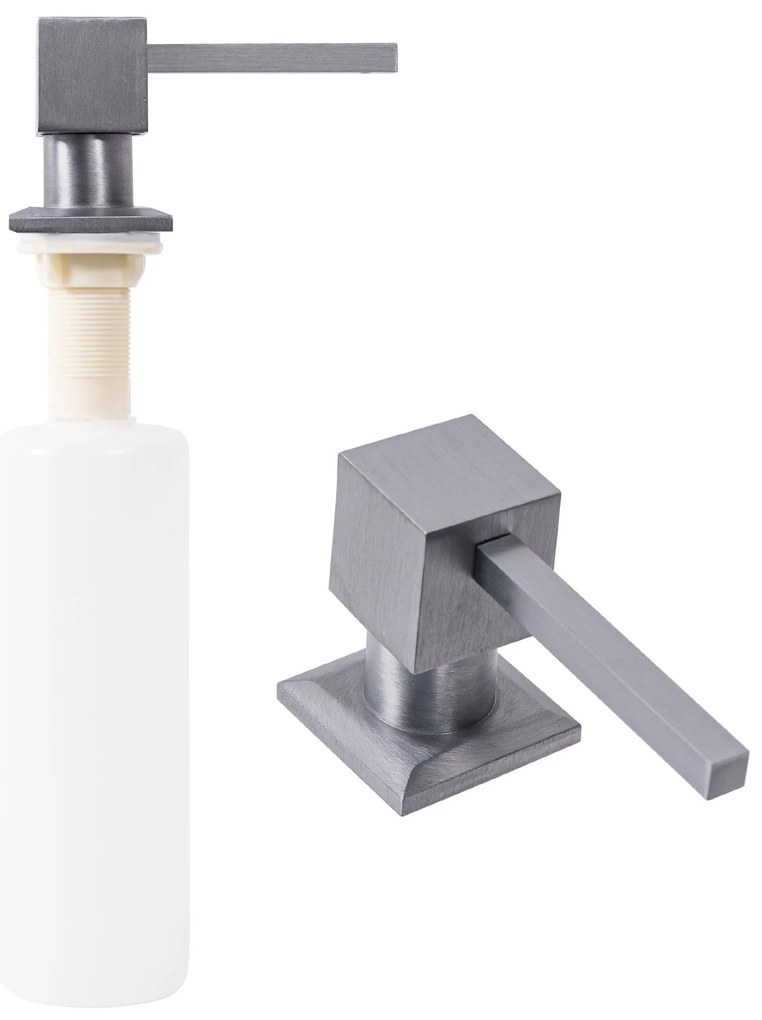 Dispenser di sapone REA nickel brush square INOX
