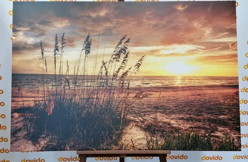 Quadro su tela – Tramonto sulla spiaggia