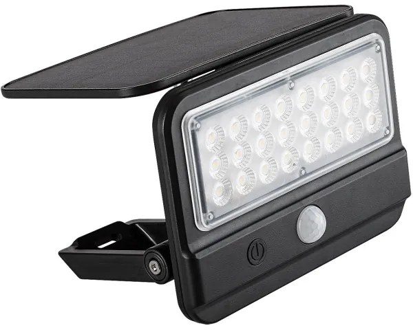 Rabalux 77040 - Lampada da parete solare LED FLAXTON LED/7W/3,7V IP54 nera