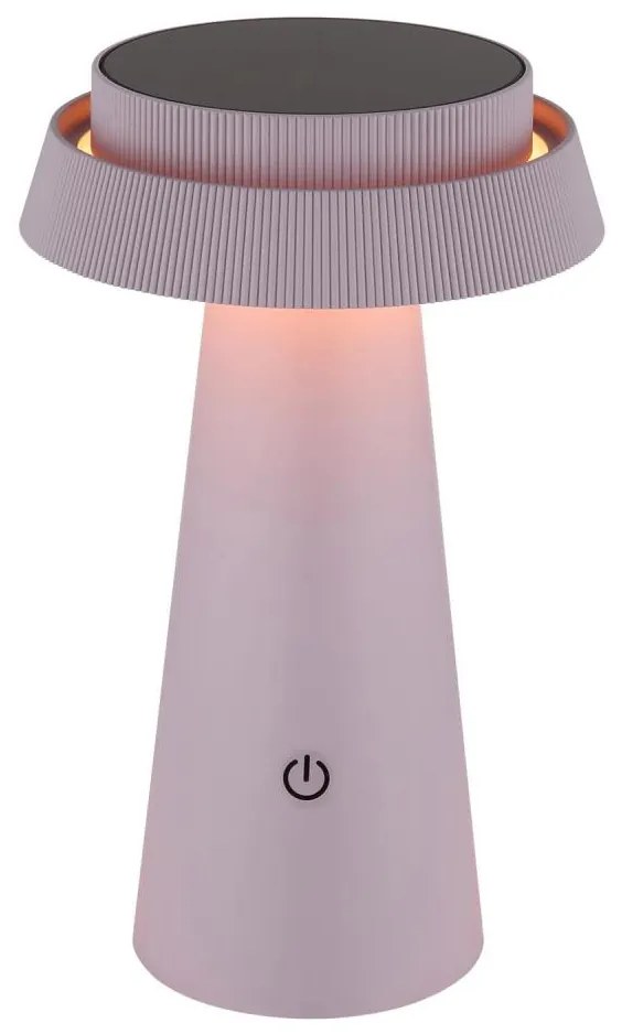 Globo 36624P - Lampada solare touch LED Dimmerabile LED/4W/3,7W IP54 rosa