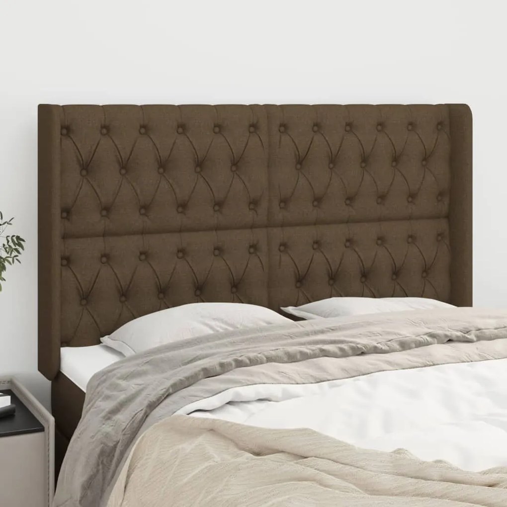 Testiera Ad Orecchio Marronescuro147x16x118/128cm İntessuto /