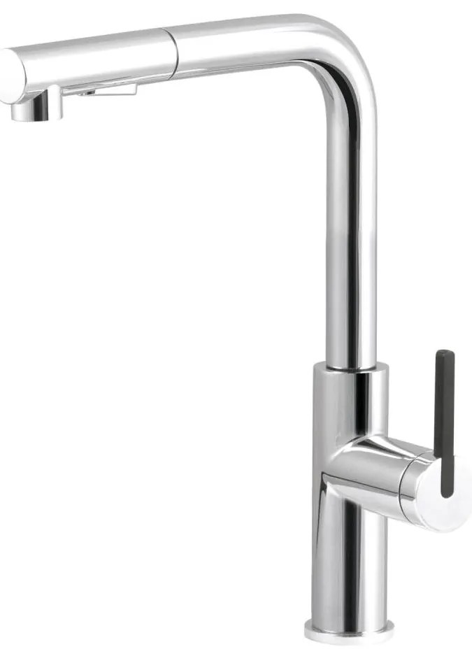 Deante BKM_073M - Rubinetto lavello con doccetta estraibile MOMI cromo lucido