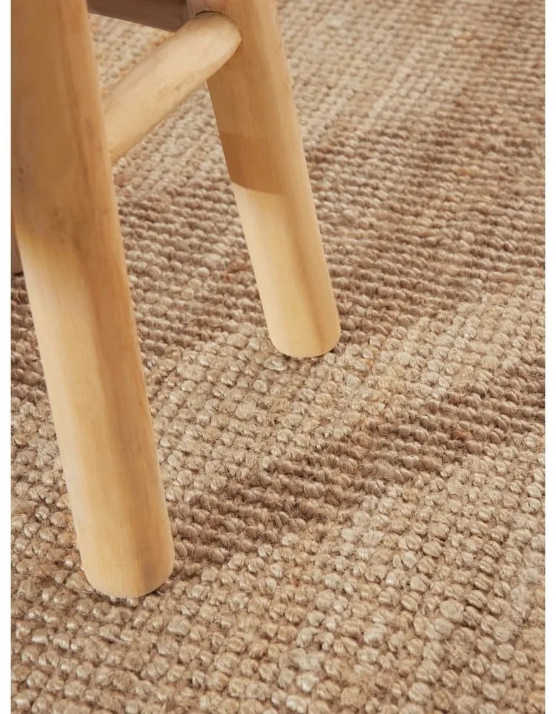 Tappeto rotondo di colore naturale in iuta ø 200 cm Bouclé Jaipur – Hanse Home