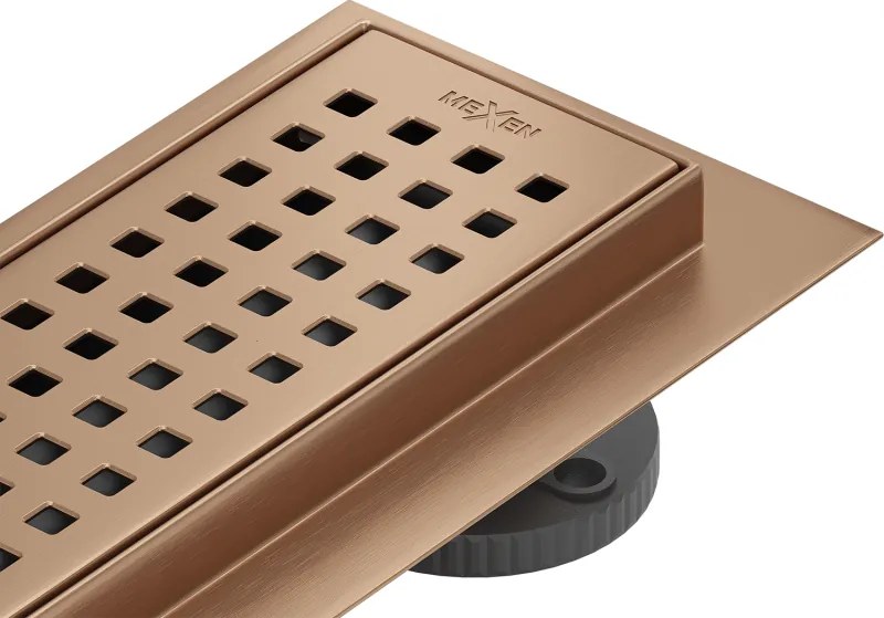 Mexen Flat 360° M08 scarico lineare rotante 60 cm, rame spazzolato - 1C25060-40