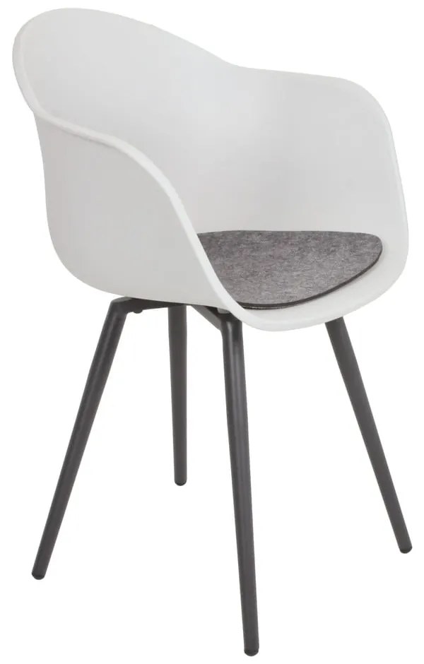 Sedia da giardino in plastica grigia Zara - Garden Pleasure