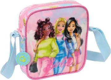 Borsa a Tracolla Barbie Painterly Rosa Blu cielo 16 x 18 x 4 cm