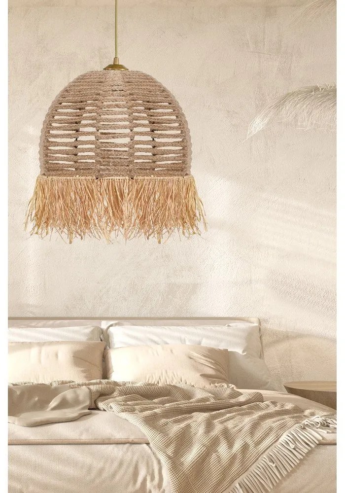 Lampadario in marrone chiaro ø 30 cm – Opviq lights