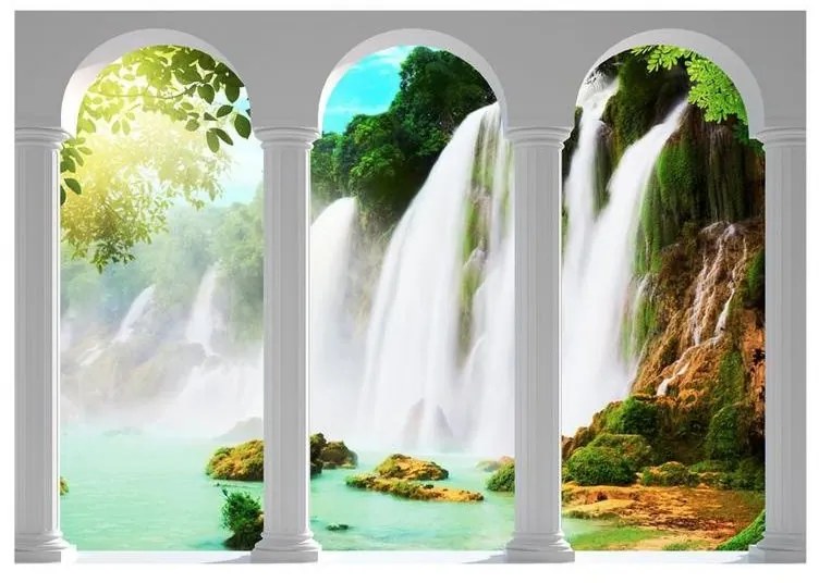 Fotomurale adesivo  Waterfall  Larghezza x Altezza Home decor 147x105