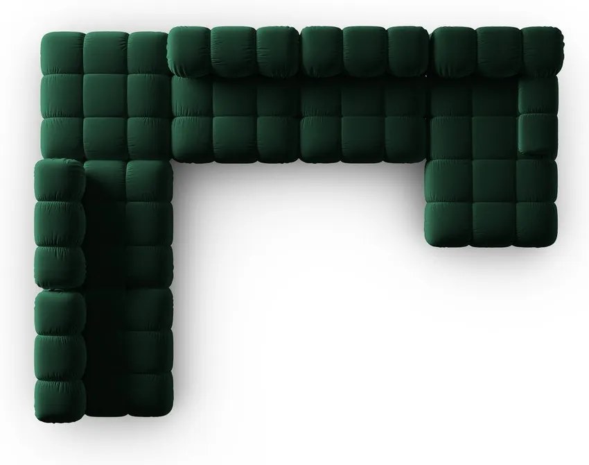 Divano in velluto verde 379 cm Bellis - Micadoni Home