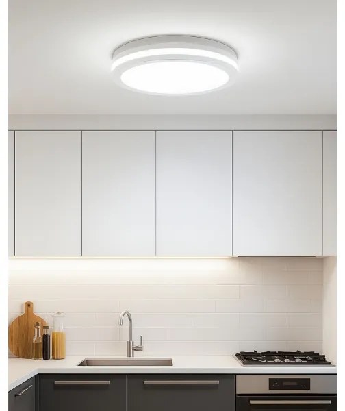 Plafoniera LED con sensore di movimento LED/20W/230V 3000/4000/6500K IP54 bianca