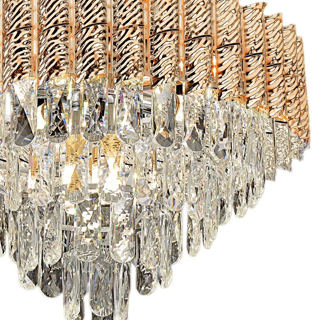 Lampada Cristal G054-CP 50cm GOLD