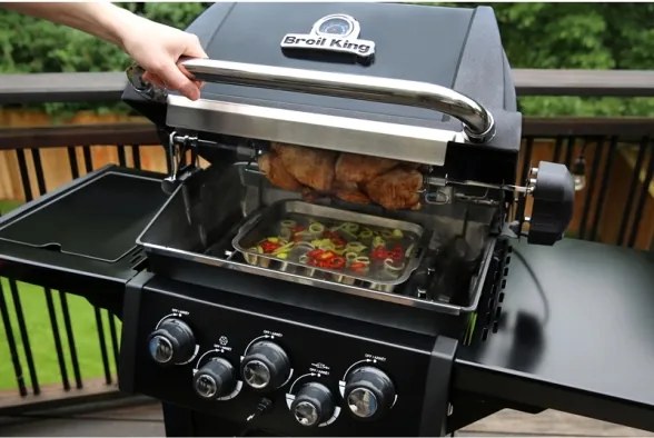 Broil King Royal 390 Shadow Barbecue A Gas 3 Fuochi Con Girarrosto