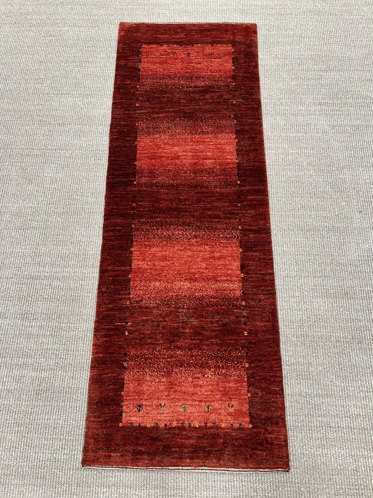 Loribaft Tappeto 160x60 Rosso (Iran) Annodato A Mano