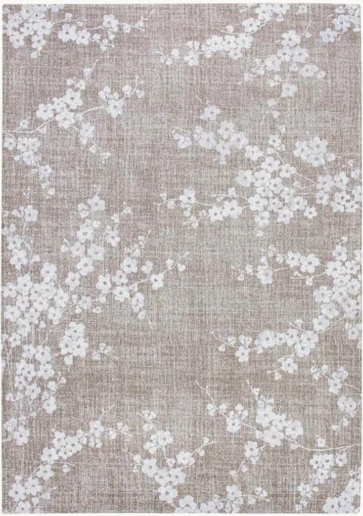 Tappeto jacquard lavabile da interno-esterno Sakura