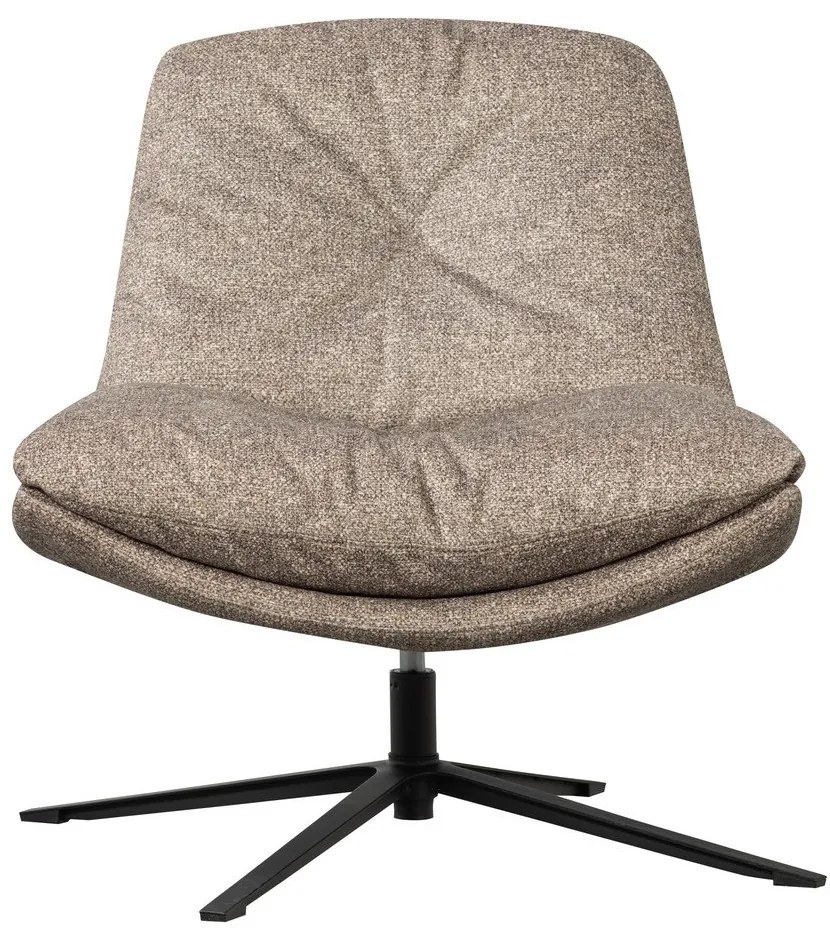 Poltrona di colore naturale girevole Arve – WOOOD