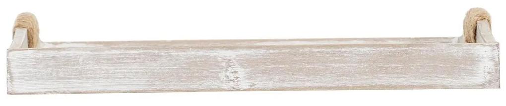 Set di Vassoi DKD Home Decor Beige Legno MDF (2 Pezzi) (40 x 30 x 6 cm) (2 Unità)