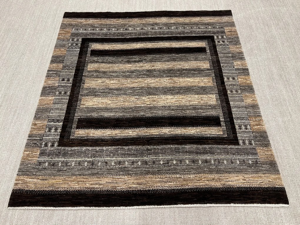 Loribaft Tappeto 190 x 200 Beige (Iran) Annodato A Mano