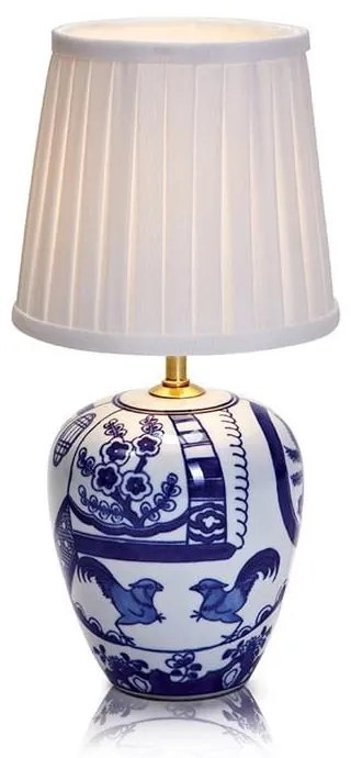 Lampada da tavolo blu e bianca Goteborg, altezza 33 cm Göteborg - Markslöjd