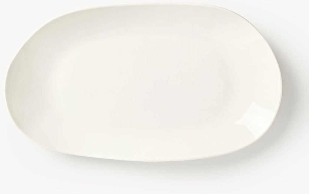 Piatto da portata in porcellana dalla forma organica Joana