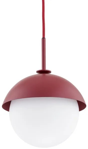 Argon 8296 - Lampadario a sospensione con filo CAPPELLO 1xE27/15W/230V rosso