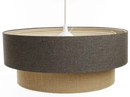 Lampadario a sospensione con filo BOHO TRINITI 1xE27/60W/230V grigio/beige