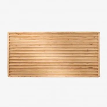 Testiera Per Letto Deleyna Wood Da 150 Cm Marrone Legno Naturale & 150 Cm - Sklum