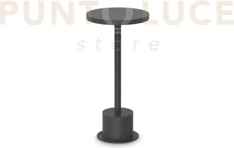 Toffee lampada nero 25cm led 3000k 11w  1200 lm ip67